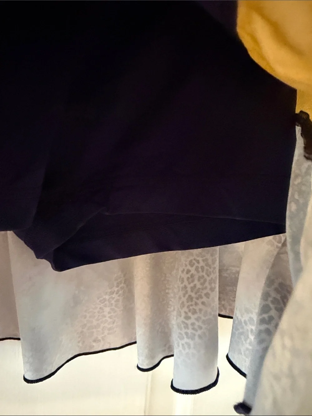 Women’s Sofibella Blue Gold & Leopard Print Athletic Tennis Skort Size Small